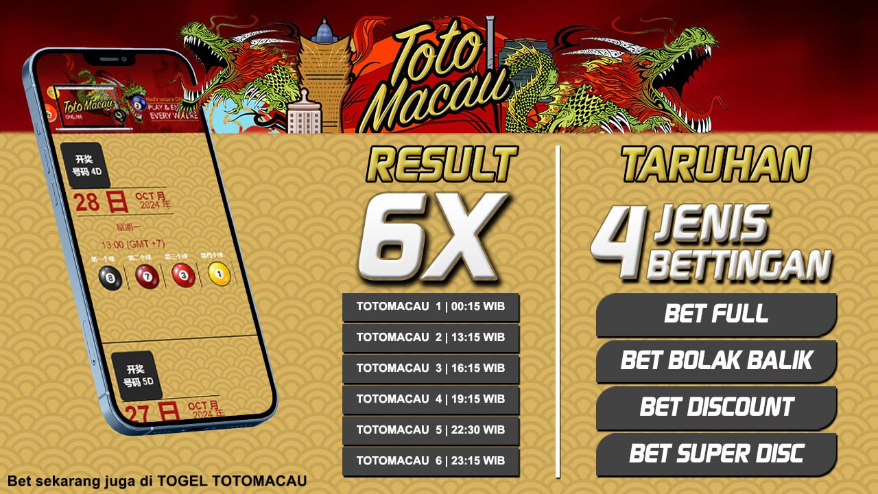 TOTO MACAU 4D: Panduan Daftar Macau Pools Terpercaya 2024